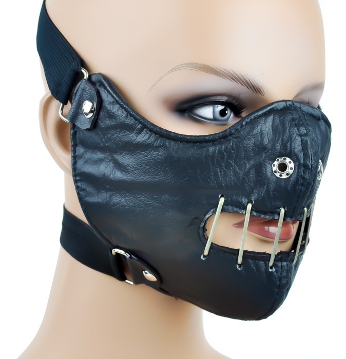 БДСМ набор - кляп с возможностью дыхания и наручники