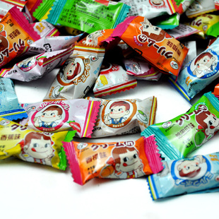  结婚喜糖日本进口食品不二家奶糖混装口味500g散装糖果特价促销