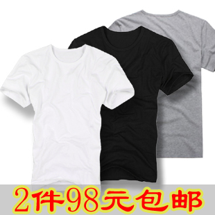  男T恤 春款 男装打底衫 男士短袖 运动健身衣 紧身 T恤 男款 短袖
