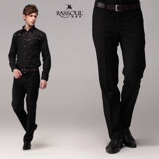  拉苏尔男卫裤春装新款商务时尚高端休闲日韩男士修身西裤春款