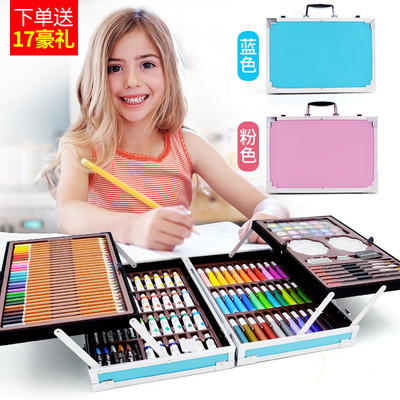 儿童水彩笔绘画套装小学生画笔套装美术绘画用品六一节日礼物