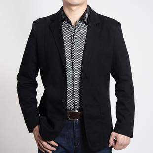  高档商务休闲加肥加大 西服 春季大码外套 加大号小西装 男士