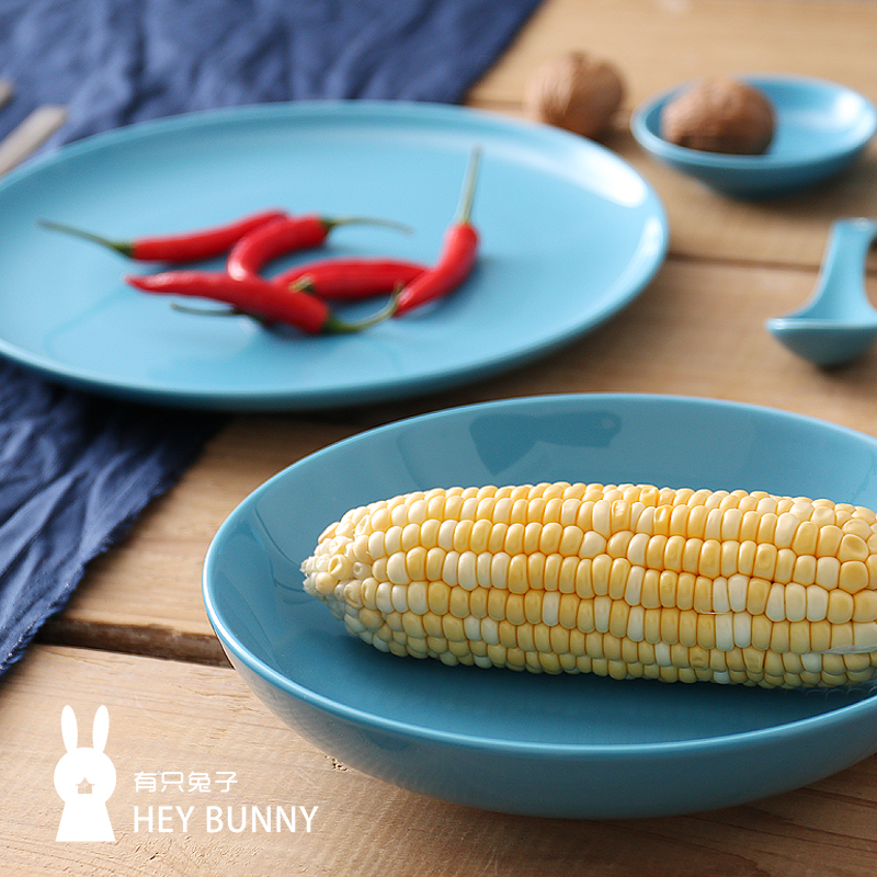 Soup plate There is a rabbit Hydrophobic porcelain tableware plate Water flush clean Four-color optionalin the Tableware , Tableware , Plate category - from Buy2taobao.com to provide professional Taobao agent buy service