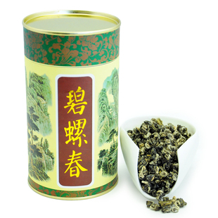  碧螺春 绿茶正品茶叶 云南绿茶曲毫 一芽一叶120克罐装 一级新茶