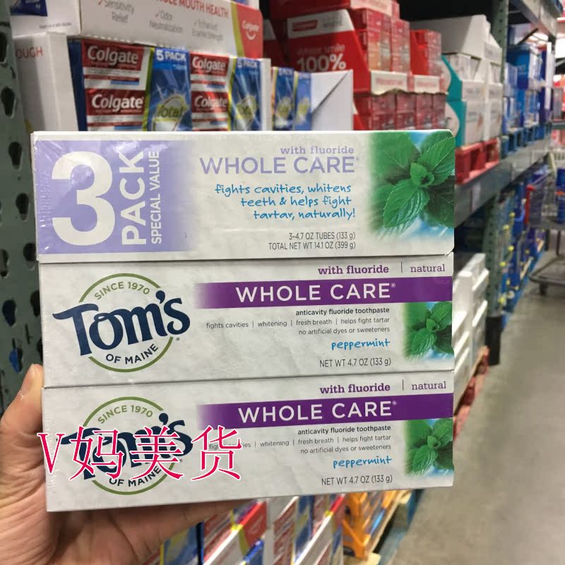美国直邮Toms of Maine美白全效护理有氟薄荷味牙膏tom's 3支装在类目 洗护清洁剂/卫生巾/纸/香薰, 洗发沐浴/个人清洁, 口腔护理, 牙膏中 - 来自Buy2taobao.com提供专业的淘宝代购服务