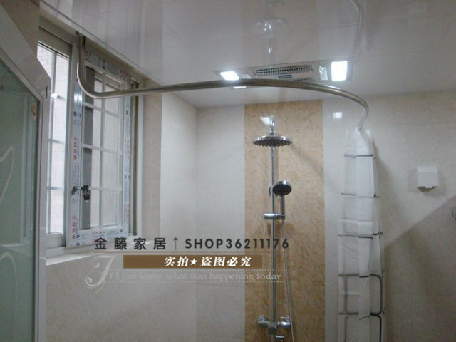 304不鏽鋼異形/L弧形U形浴室浴簾杆合金配件90*95*35在類目 家庭/個人清潔工具, 衛浴用具/衛浴配件, 浴簾杆中 - 來自Buy2taobao.com提供專業的淘寶代購服務