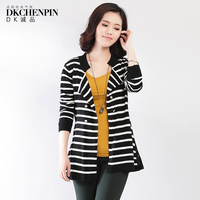 [天猫]DKchenpin大码显瘦女装条纹t恤上衣女体