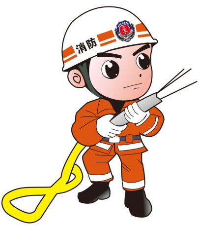 588饰品摆件海报展板素材422消防员卡通人物