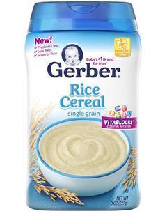  （到货）美国进口最新包装 含钙铁锌！Gerber嘉宝1段宝宝大米米粉
