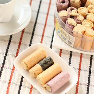  五皇冠 正宗澳门特产 车厘哥夫四宝肉松蛋卷250克 0.32