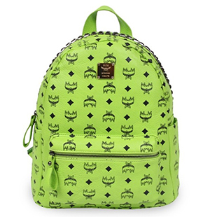  MCM韩国代购 BACK LEGEND 铆钉糖果色摇滚牛皮感铆钉双肩包 背包