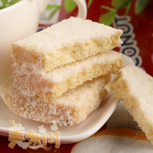  越南进口特产零食 椰丝白巧克力面包干230g 比TIPO面包干更好吃