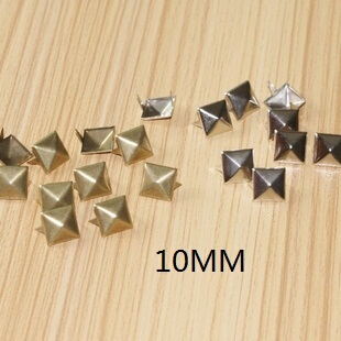  DIY服饰包包鞋子 直径10mm方柳钉柳丁尖钉 多色入