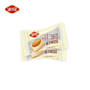  淘金币 金冠 杏仁奶酥 酥脆奶糖 结婚喜糖 婚庆糖果 零食500g包装