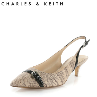 Charles&Keith女式春夏蝴蝶结中跟凉鞋CK1-60360454
