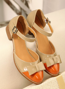  夏季热风韩国 英伦风复古森系带 镂空平底凉拖鞋凉鞋女鞋单