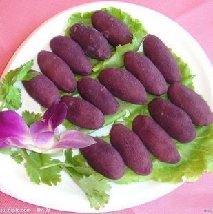  点心凉菜/酒店专供 紫甘薯/有机富硒/香糯可口/500g