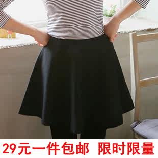 秋冬短裙毛呢半身裙韩版蓬裙学院范A字裙打底裙加厚