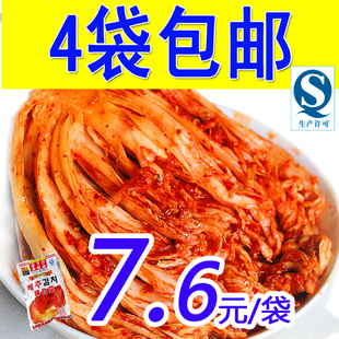  4袋包邮金刚山辣白菜正宗韩国泡菜/延边辣白菜朝鲜族风味