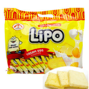  3袋包邮秒杀批发零食面包干越南正品越南特产正宗LIPO面包