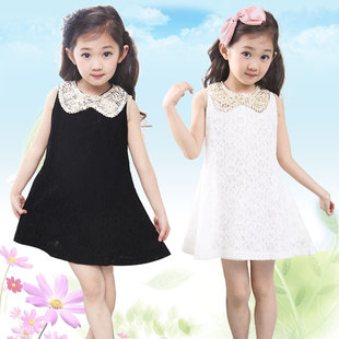  新款韩版童装女童 蕾丝裙 背心裙 女童连衣裙子公主童裙夏装
