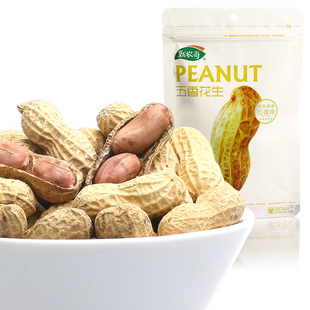  天猫年货【新农哥】 坚果零食小吃 五香花生150gx4 新包装包邮