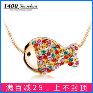  T400正品 水晶项链 采用施华洛世奇元素 女 短 情人节礼物 小丑鱼