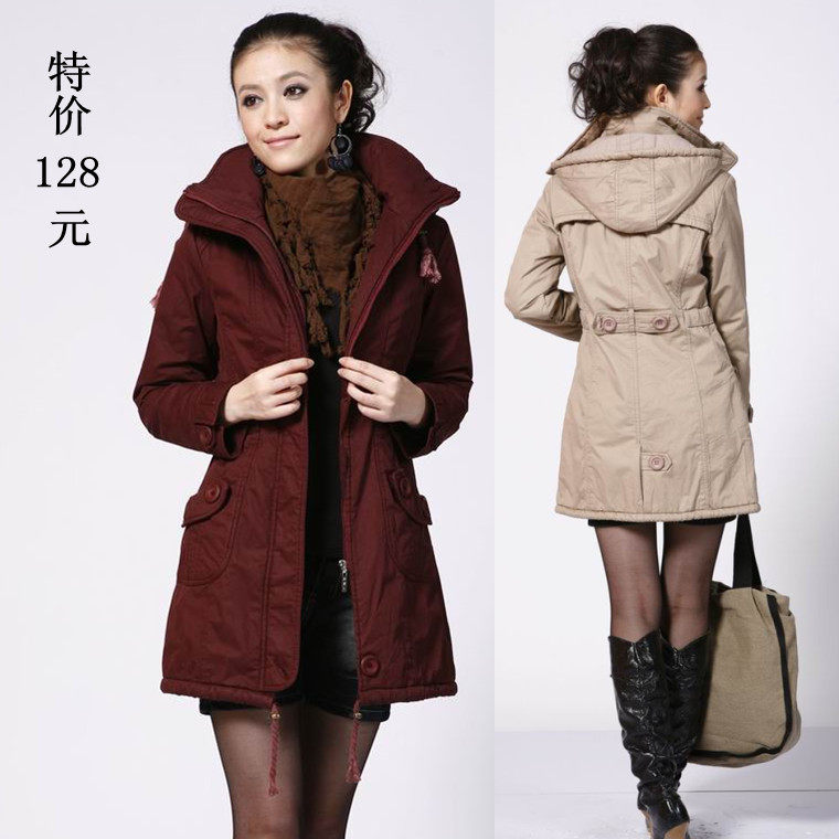Clearance special 2012 Korean clothes for plus size coat new style coat long coat winter coat