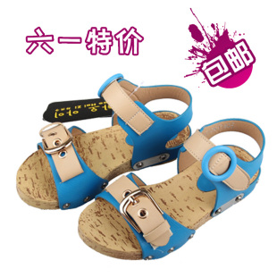  新款 郝孩子专柜正品儿童凉鞋 金属搭扣 女童凉鞋cz131103