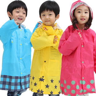  KIDS ZOO 可爱雨具儿童雨衣三色小中童雨披可配雨鞋雨伞带书包位