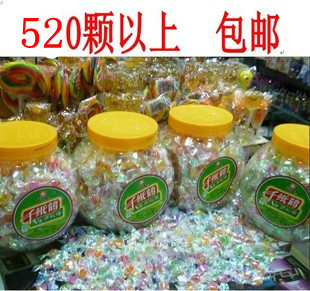 小糖水果味千纸鹤糖果多彩维C硬糖果彩虹糖果礼物桶散装零食批发