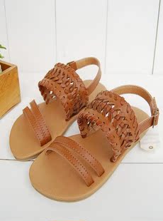  EME 布洛克dazzlin murua moussy复古学院风平底森林系女凉鞋