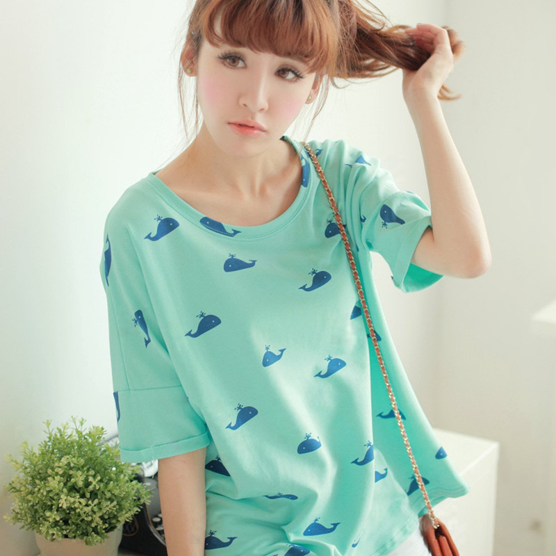 韩版宽松潮蝙蝠袖...