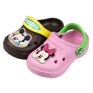  包邮正品Disney/迪士尼夏季男女儿童花园鞋洞洞鞋户外宝宝凉拖鞋