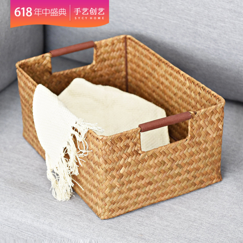 Seaweed The wood drawer Storage baskets Bamboo Large Finishing basket Storage basket Debris Straw Rattan basket Home Furnishing Basketsin the Storage consolidation , Home Storage appliances , Storage Basket , Other Storage Basket category - from Buy2taobao.com to provide professional Taobao agent buy service