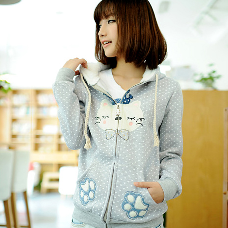 韩版可爱少女装小猫...