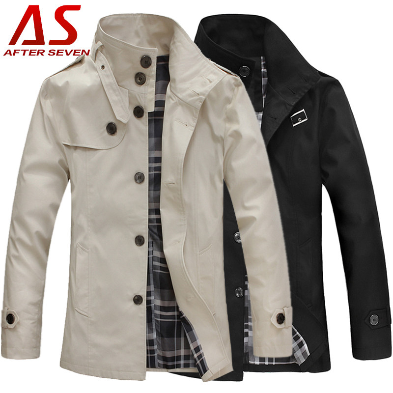Afterseven England style slim men's Windbreakers wave of Korean leisure collar men's jackets men's jacket spring