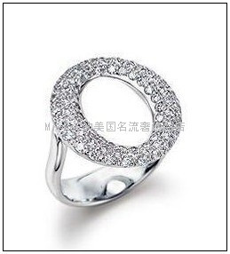 【欧洲TIFFANY代购】 Elsa Peretti Sevillana铂金镶钻石戒指 【欧洲TIFFANY代购】 Elsa Peretti Sevillana铂金镶钻石戒指