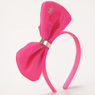  pinkme韩版儿童粉亮立体蝴蝶结发箍可爱女童包边发箍发饰品