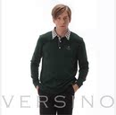 【专柜正品】梵思诺versino 男士格仔梭织翻领长袖T恤100%棉 【专柜正品】梵思诺versino 男士格仔梭织翻领长袖T恤100%棉