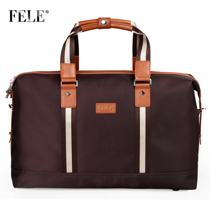 FELE 2013新款韩版尼龙手提旅行包袋男女登机大容量旅行包无拉杆