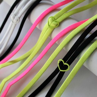 韩国进口菁菁秀<em>双色</em>心扣后背交叉双轨<em>肩带胸罩</em>