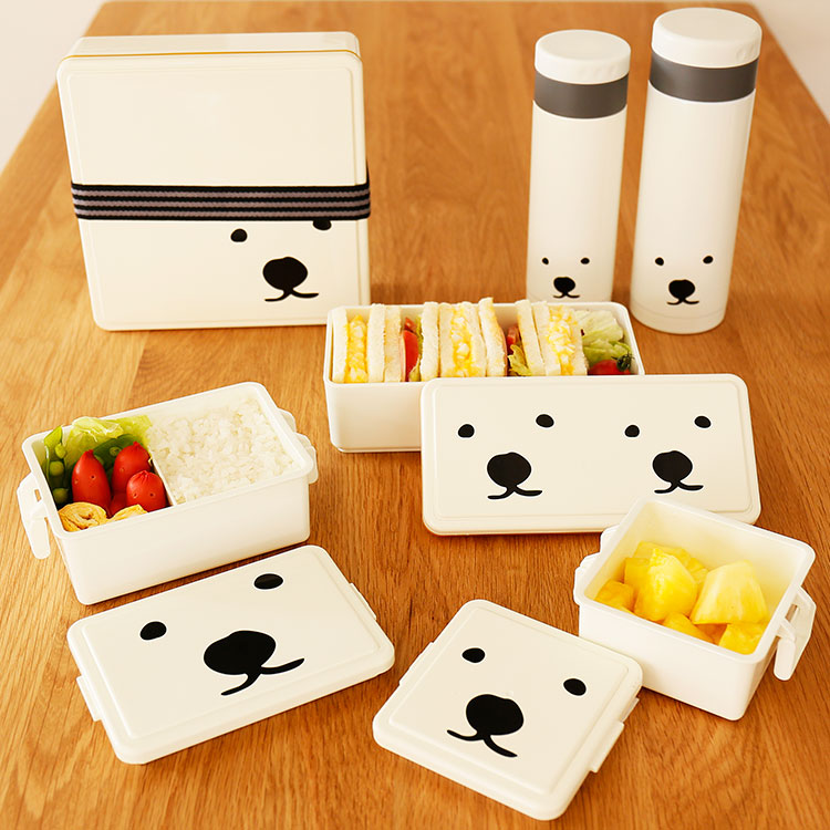 Japan Agency purchase Book Hokkaido lovely Small polar bear summer Fresh keeping Bento Box Picnic go out travelin the Tableware , Tableware , Boxes/Cooler/Heat to the pot category - from Buy2taobao.com to provide professional Taobao agent buy service