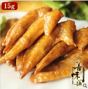  特产零食小吃 【善味阁】奥尔良鸡尖/烤鸡翅尖/烧翅尖15g