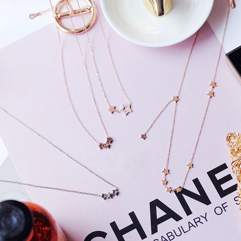 Rose Gold star clavicle Simplicity Retro Japan and South Korea fade Neck strap have cash less than that is registered in the accounts Necklace student Versatile giftin the Accessories/Fashion Jewelry, Necklace category - from Buy2taobao.com to provide professional Taobao agent buy service