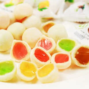  T 喜糖果批发 好利源脆皮软糖鲜乳球 口味多多 随机发货 250g称重