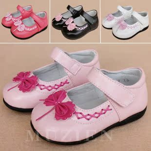  春款新款小林川子童鞋女童皮鞋 韩版宝宝鞋真皮牛皮儿童单鞋