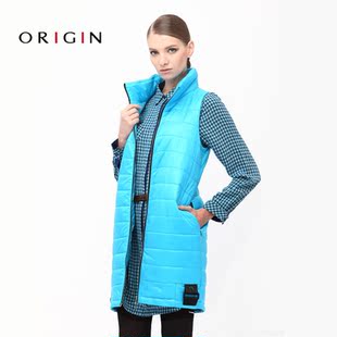  ORIGIN安瑞井 冬装新款中长款羽绒棉 保暖棉衣女棉衣女装修身背心