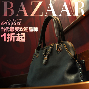  新款 秋冬季欧美复古时尚真皮单肩双肩潮女包包手提包袋猫猫i