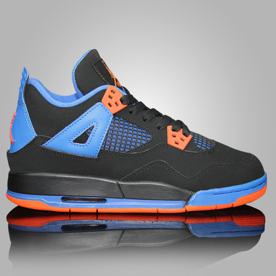 上下架计划:Air Jordan 4 GS女 乔丹四代篮球鞋 aj4纽约骑士黑蓝橙408452-027